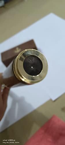 Vintage Brass Decorative Telescope with Wooden Box
