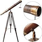 Vintage Handmade Brass Telescope Decor