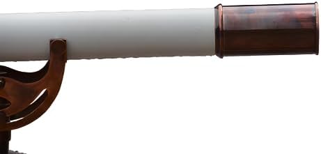 Anchor Master Brass Telescope With Wooden Stand