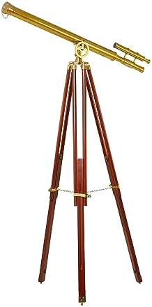 Deco 79 Gold Metal Telescope Decor