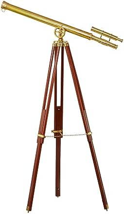 Deco 79 Gold Metal Telescope Decor