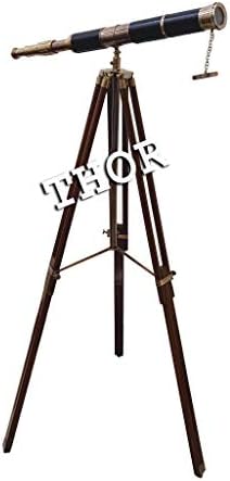 Vintage Look Antique Telescope with Tripod Set of 2