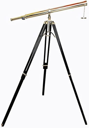 Antiqueex Noutical Styel Brass Telescope Floor Standing Decorative