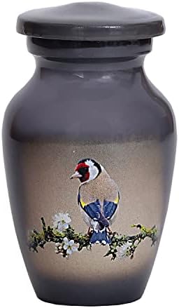 HLC Bird Small Keepsake Urn with Velvet Box Bag