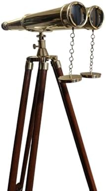 Personalized Brass Binoculars with Adjustable Stand