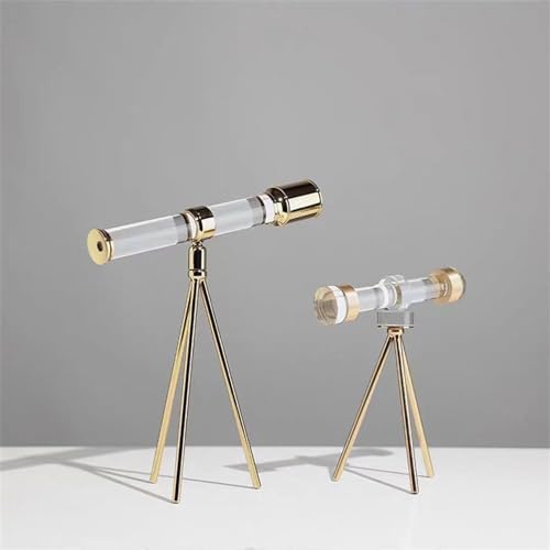 Modern Art Crystal Telescope Home Decor Ornament