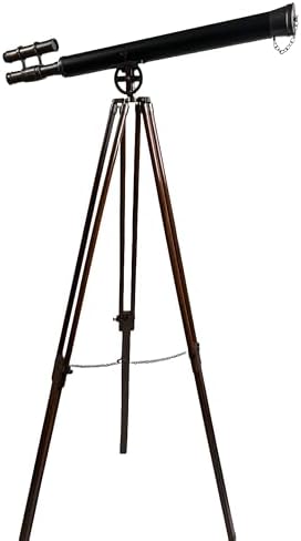 Admirals Legacy 32 Inch Antique Copper Telescope with 10X Magnification