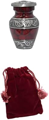 Set of Four Red Token Cremation Urns for Sharing