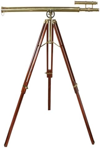 Urban Designs Antiqued Brass 58 Inch Decorative Telescope 1
