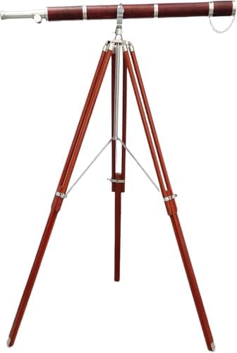 Vintage Maritime Anchor Master Telescope with Brass Nickel Chrome Finish