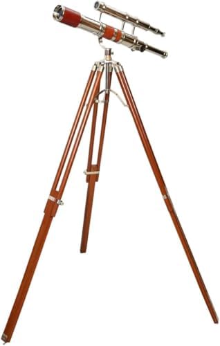Vintage Moon Arc Telescope with Chrome Finish