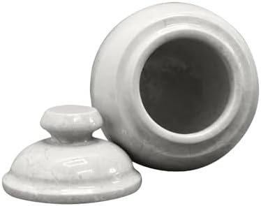 Elegant Marble Cremation Urn with Beige Finish