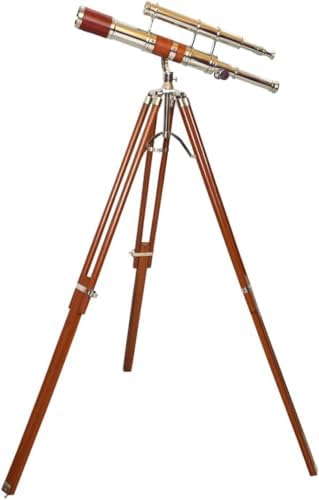 Vintage Moon Arc Telescope with Chrome Finish
