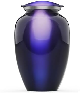 Modern Memorials Purple Cremation Urn - 200 Cubic Inches