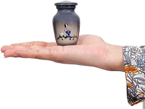 HLC Bird Small Keepsake Urn with Velvet Box Bag