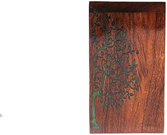 Handcrafted Rosewood Resin Cremation Urn Tree of Life