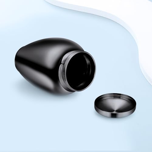 Imrsanl Cremation Urn for Human Ashes Black Stainless Steel Engraved Butterfly Memorial Keepsake