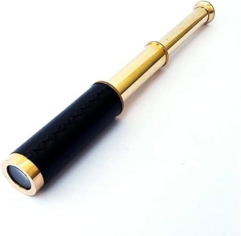 12 Inch Handheld Nautical Brass Telescope - Pirate Navigation Gift