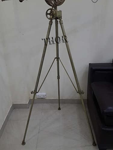 Victorian Marine Antique Telescope With Adjustable Steel Tripod