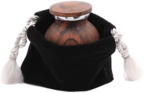 Walnut Wood Keepsake Cremation Urn - 3 Cubic Inch Capacity