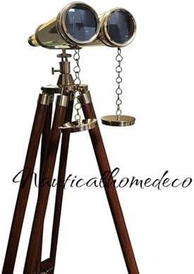 Personalized Brass Binoculars with Adjustable Stand