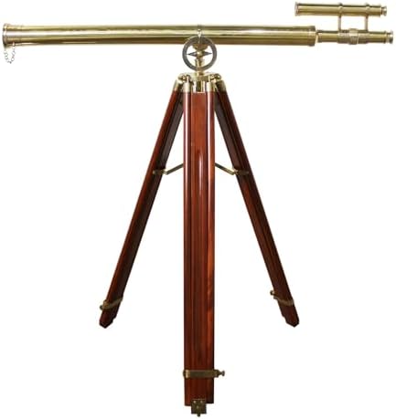 Urban Designs Antiqued Brass 58 Inch Decorative Telescope 1