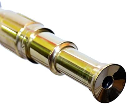 Shiny Brass Nautical Telescope Floor Standing Decor