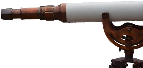 Anchor Master Brass Telescope With Wooden Stand