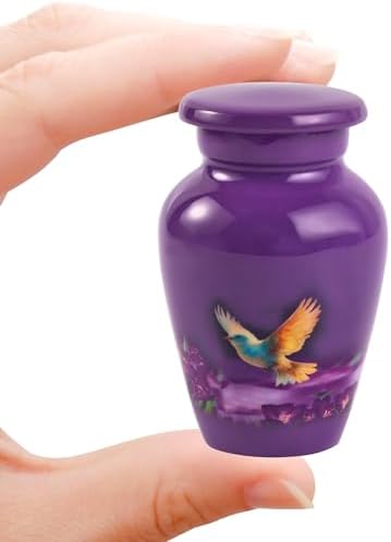 Beautiful Mini Cremation Urn for Ashes - Small Keepsake Memorial Urn