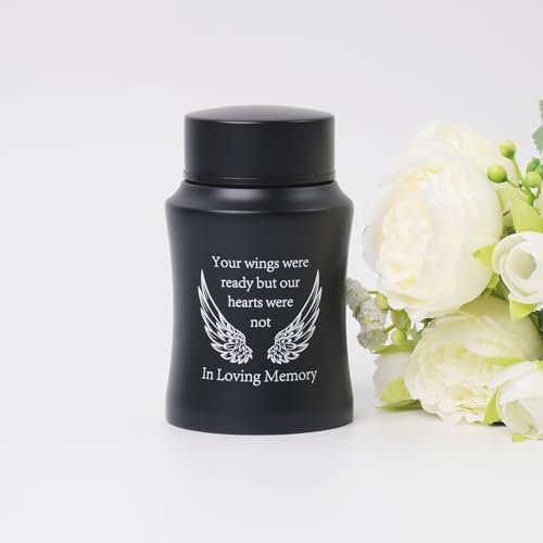 45 Inch Mini Cremation Urn Stainless Steel Ashes Holder