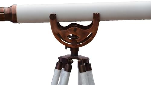 Anchor Master Brass Telescope With Wooden Stand