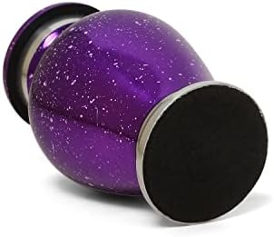 Small Purple Cremation Urn with Velvet Bag and Gift Box
