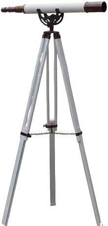 Anchor Master Brass Telescope With Wooden Stand
