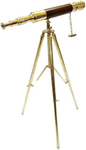 Vintage Brass Tube Telescope with Antique Tripod Stand