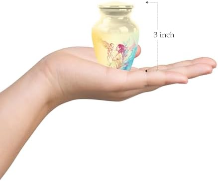 3 Inch Mini Urn for Human Ashes - Beige Decorative