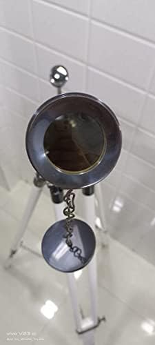Nautical Ship Brass Telescope with Wooden Tripod