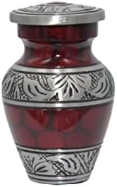Set of Four Red Token Cremation Urns for Sharing