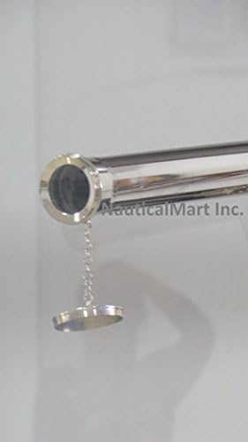 Nauticalmart Floor Standing Chrome Double Barrel Telescope 62 Inch