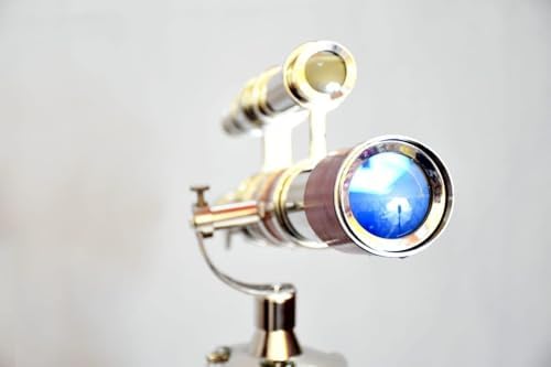 Vintage Moon Arc Telescope with Chrome Finish