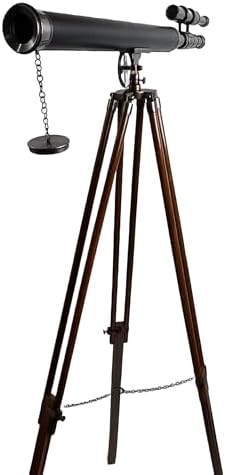 Admirals Legacy 32 Inch Antique Copper Telescope with 10X Magnification