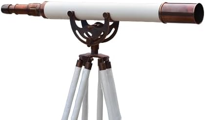 Anchor Master Brass Telescope With Wooden Stand