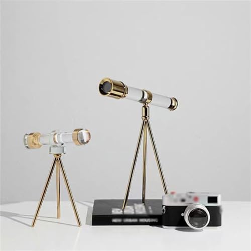 Modern Art Crystal Telescope Home Decor Ornament