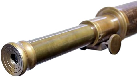 Maritime Wooden Tripod Vintage Anchor Master Telescope