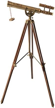 Victorian Marine Antique Brass Telescope Floor Stand