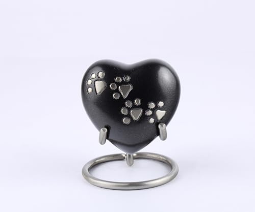 Pet Urn Heart - Small Cremation Urn for Ashes Decorative Urns for Keepsakes