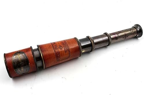 Handcrafted Brass Nautical Telescope 15X Magnification