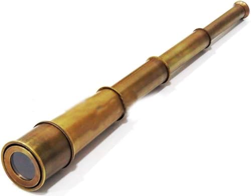 Nautical Brown Antique Spyglass Telescope 18 Inch Handmade Collectible