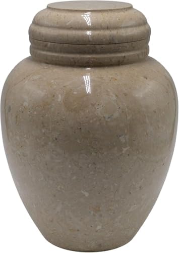 Memorable Marbles Elliptical Medium Decorative Cremation Urn