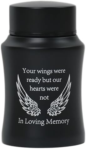 45 Inch Mini Cremation Urn Stainless Steel Ashes Holder