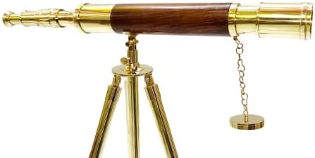 Vintage Brass Tube Telescope with Antique Tripod Stand